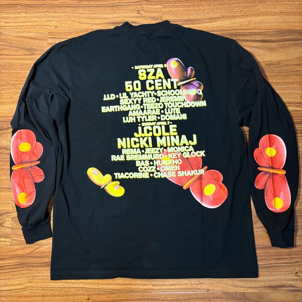 Dreamville Festival Lineup Long Sleeve Shirt XL J Cole SZA 50 Cent